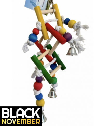 9 X Parrot Toy Pack - African Grey, Amazon, Eclectus, Cockatoo Etc - RRP £134.91 - Pack 3